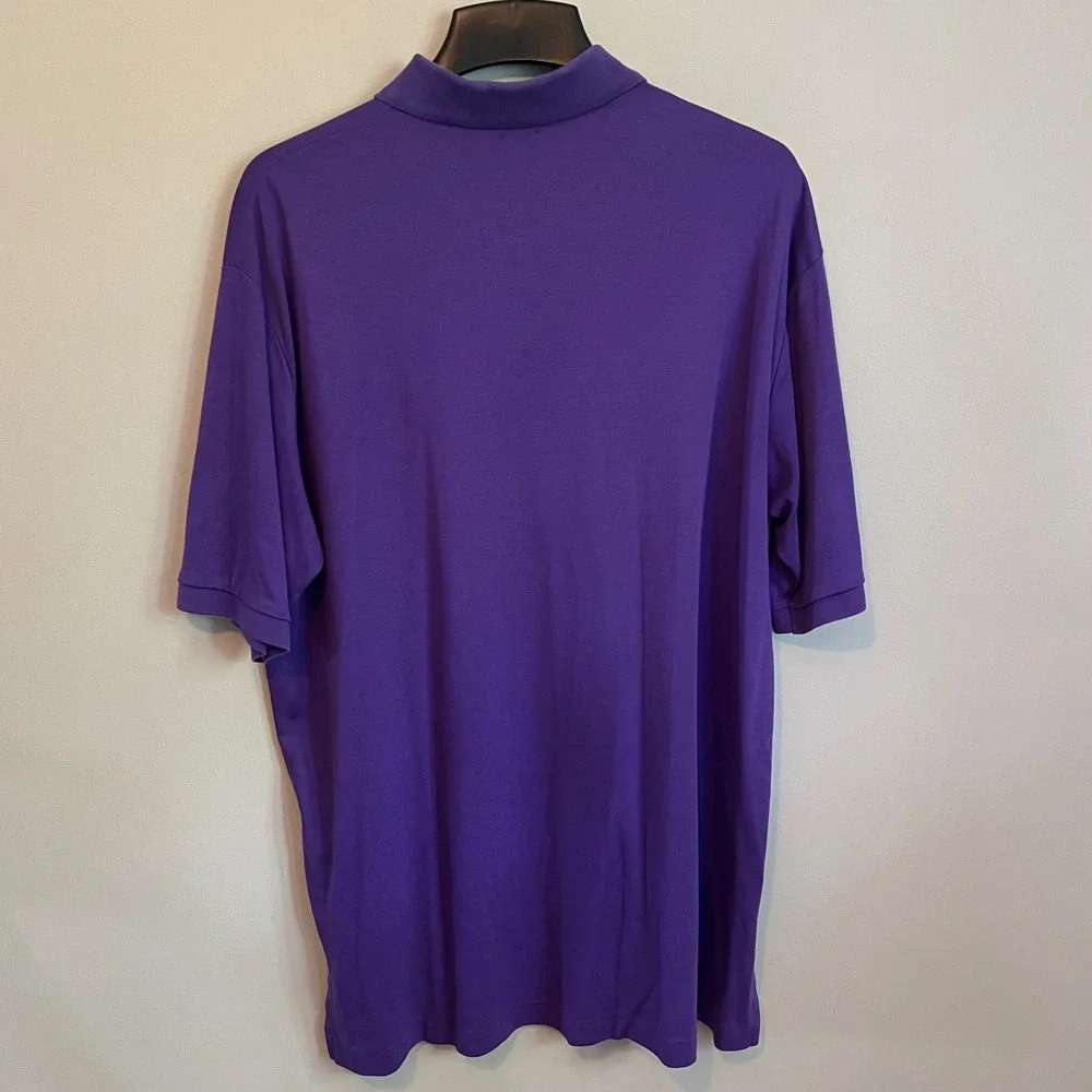 Polo Ralph Lauren Purple Pima Soft Touch Polo Shirt Mens XLT Extra Large Tall